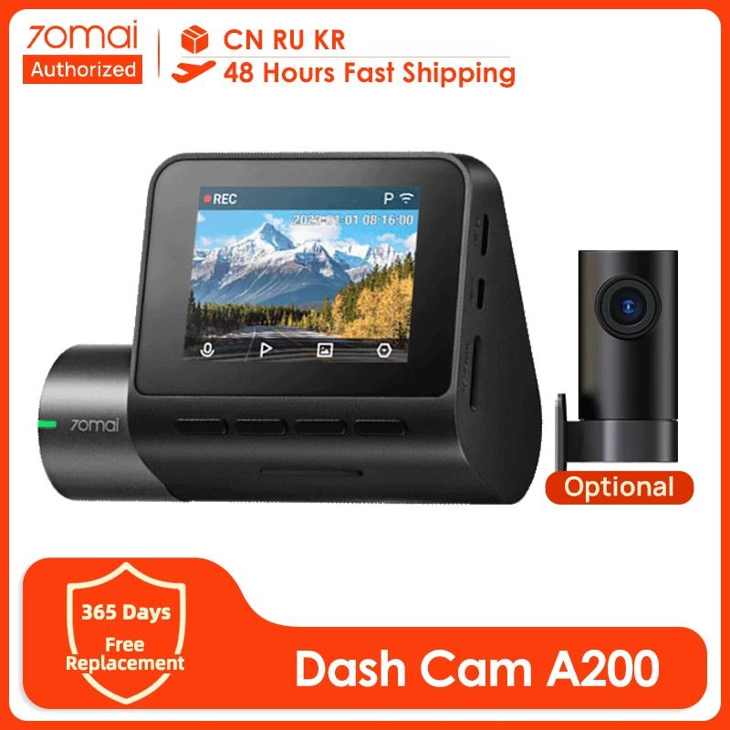 70mai  ķ A200 Gobal  ä  1080P HDR 2'' IPS ũ 24H   70mai ڵ DVR A200 WIFI APP 130    FOV